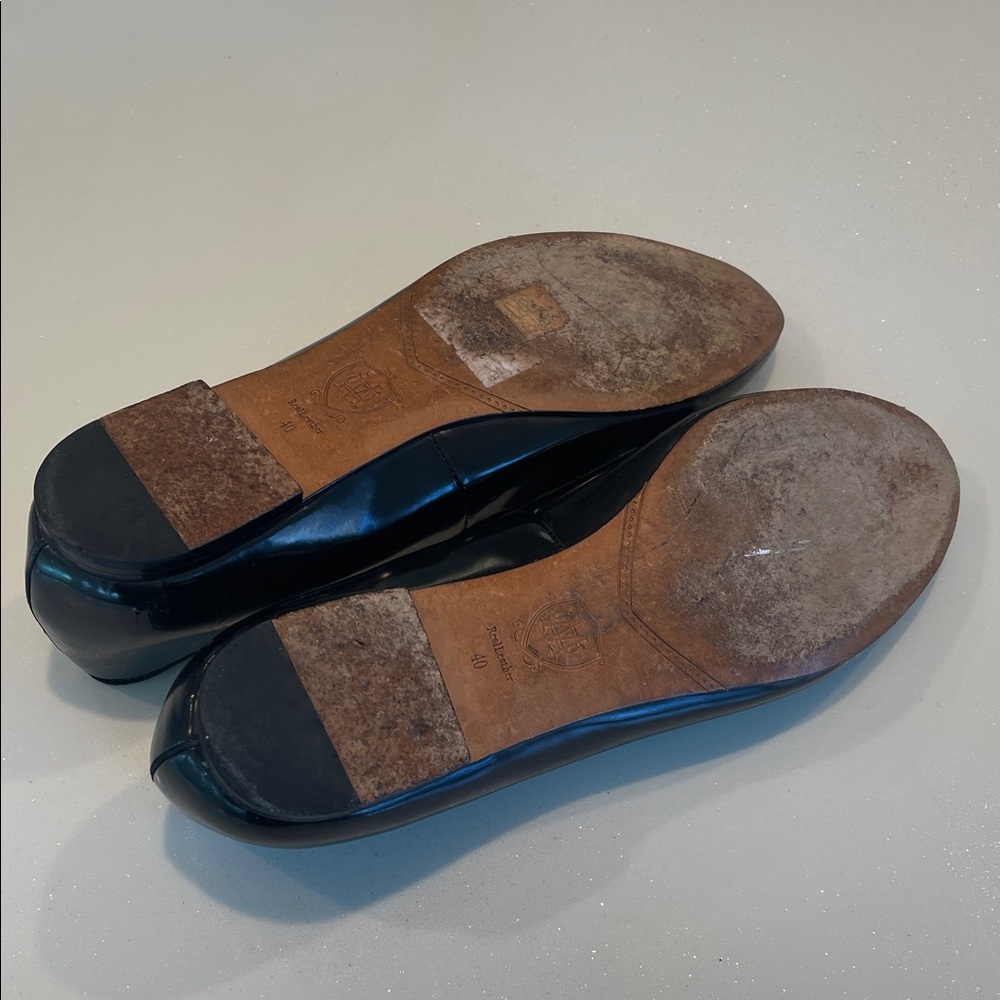 Massino Dutti Black Leather Women's Shoes size 40 8.5 9 - Picture 9 of 11